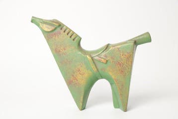 Saegusa Sotaro Hanei — Abstracte bronzen paardenbeeld,
