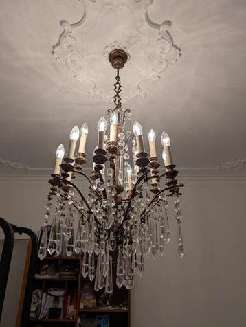 Lustre - Cristal - Hauteur : 120 cm