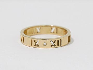 Tiffany & Co. - Ring - Atlas - 18 karaat Geel goud Diamant, Nieuw