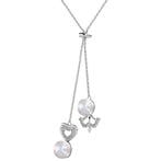 2dekans | Elegante Ketting met Parel & Kristallen –, Ophalen of Verzenden