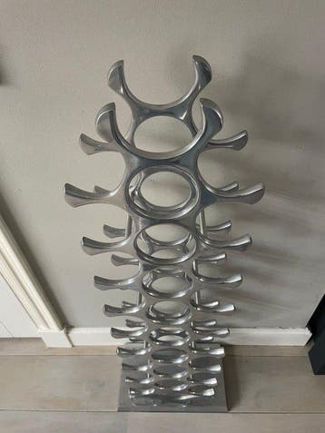 Michael Noll - Wijnrek - flessenrek - Aluminium - 27 gaats