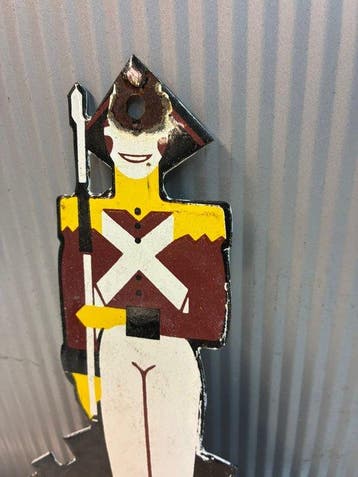 Producers Ice Cream – Emaille Reclamebord – Soldaatfiguur –