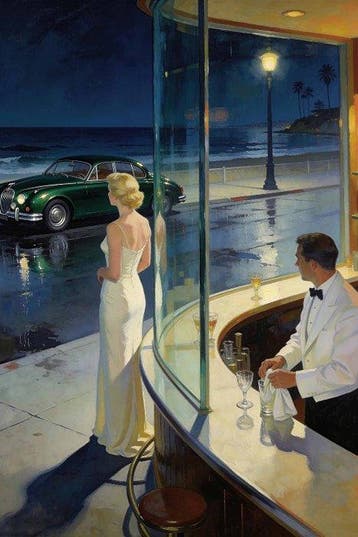 Le Yack - Closing Time on the Promenade - Hand signed