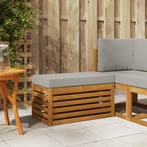 vidaXL Buitenstoel Bank Massief Acacia Hout Naturel, Verzenden