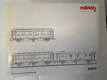 Märklin H0 - 43973 - Modeltrein personenwagonset (1) - Set