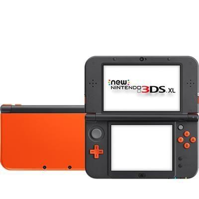 New Nintendo 3DS XL Oranje/Zwart (Nette Staat), Games en Spelcomputers, Spelcomputers | Nintendo 2DS en 3DS, Zo goed als nieuw
