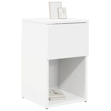 vidaXL Bedkast 2 st Wit 29 x 31,5 x 49 cm Bewerkt hout, Verzenden, Nieuw