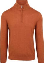 R2 Half Zip Trui Merino Wol Brique maat Maat 52/54 (L) Heren, Maat 52/54 (L), Verzenden, Nieuw, Oranje