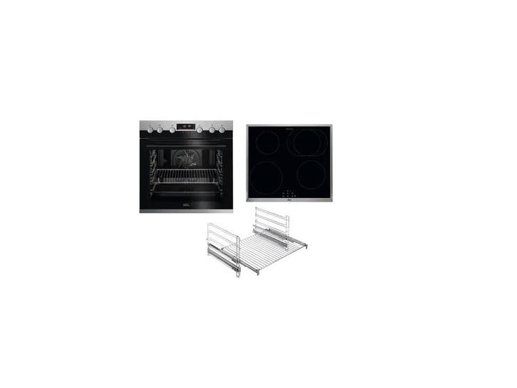 AEG KOMBI 43 PI - Inductie Kookplaat - 4 Kookzones - RVS, Elektronische apparatuur, Ovens, Zo goed als nieuw, Verzenden