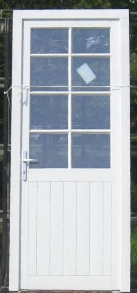 meranti houten buitendeur , achterdeur , deur 98 x 235, Doe-het-zelf en Bouw, Deuren en Vliegenramen, Nieuw, Glas, Hout, Buitendeur