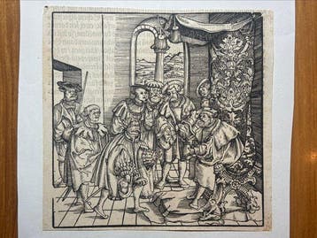 Anonymus Southern Germany, 1530-60 - 2 Original-Holzschnitte