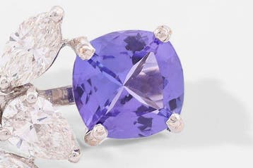 Cocktailring - 18 karaat Geel goud, gerhodineerd - 3.23ct.
