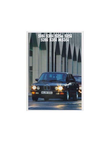 1987 BMW 5 SERIE BROCHURE NEDERLANDS
