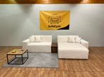 Overstock Deals - Velouren Beige Design Zetel / SofaCycle, Ophalen of Verzenden, Nieuw