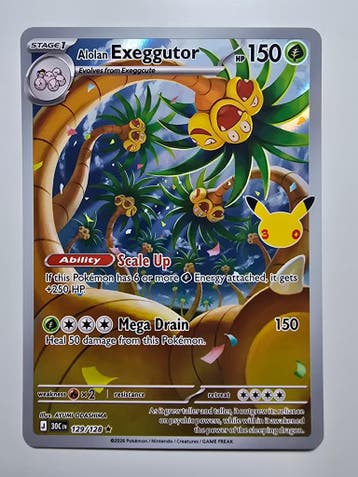 ALOLAN EXEGGUTOR (30TH CELEBRATION 129/128) (TRADING CARD)