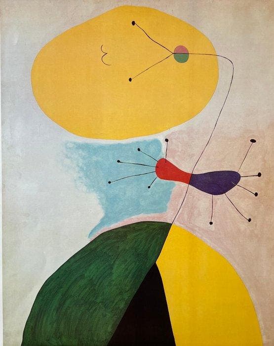 Joan Miro (1893-1983) - Sans titre, Antiek en Kunst, Antiek | Overige Antiek