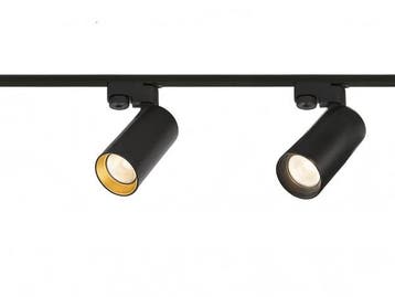Veiling - 12x Railspot GU10 Armatuur 12cm draaibaar met 2 kl, Nieuw