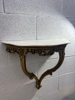 Console - Marbre blanc - Console Louis XV, Antiek en Kunst