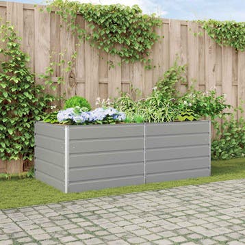vidaXL Plantenbak Lichtgrijs 195 x 100 x 75 cm Gegevens, Verzenden, Nieuw