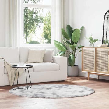 vidaXL Hoogpolig vloerkleed NAVARRA 160x160 cm polyester, Verzenden, Nieuw