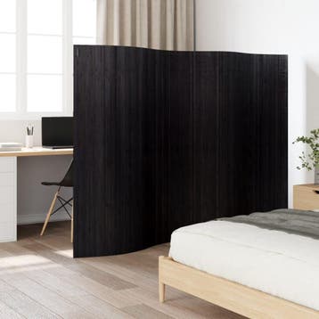 vidaXL Kamerscherm breedte 250 cm hoogte 165 cm bamboe zwart, Huis en Inrichting, Verzenden, Nieuw