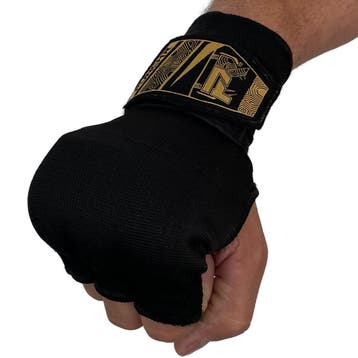 PunchR™ Binnenhandschoenen incl Bandages Zwart Goud, Verzenden, Nieuw, Overige, Vechtsportbescherming