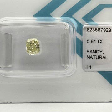 Zonder minimumprijs - 1 pcs Diamant (Natuurlijk gekleurd) -