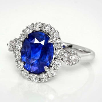 Sans prix de réserve - Bague - 14 carats Or blanc, IGI 4,05, Nieuw