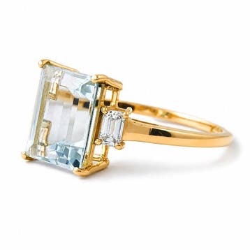 Zonder minimumprijs - Ring - 14 karaat Geel goud - 3.10ct., Nieuw
