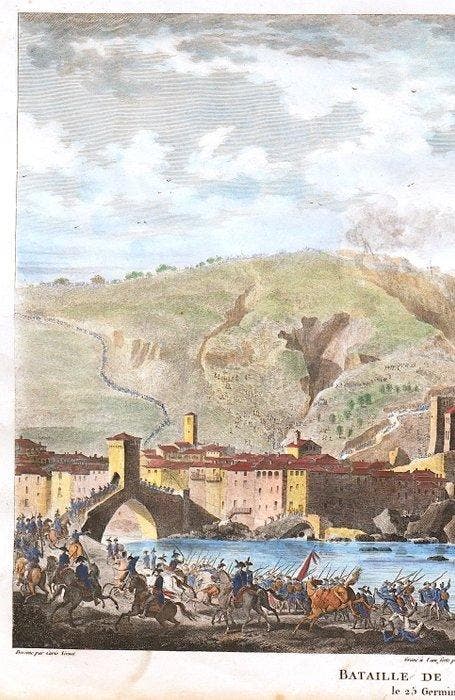 Italië - Ligurië / Millesimo / Savona [Napoleon]; Vernet /, Boeken, Atlassen en Landkaarten