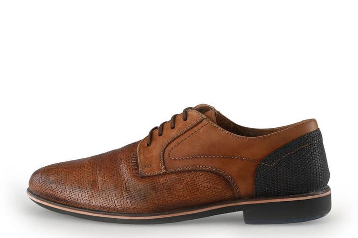 Manfield Veterschoenen in maat 42 Cognac, Kleding | Heren, Schoenen, Overige kleuren, Zo goed als nieuw, Veterschoenen, Verzenden