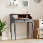 vidaXL Schrijftafel 80x40x92 cm massief mahoniehout, Verzenden