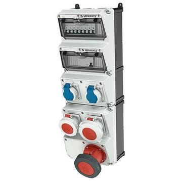 Mennekes Amaxx 5-Module IP67 Industriële Stopcontact, Verzenden