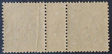 France 1897 - Sage, 25 c. noir s. rose, paire millésimée -, Gestempeld