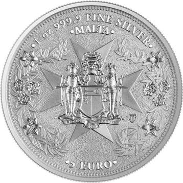 Malta. 5 Euro 2025 1 oz 5 Euro Malta Golden Eagle Silver BU