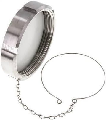 Blindwartel Rd130 X 1/4'' DN 100 RVS 1.4301 NBR DIN 11851, Verzenden