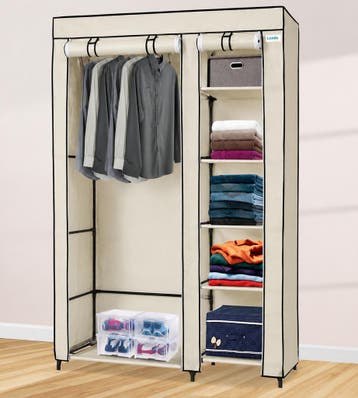 Lendo Online Armoire Pliable 108x44x166 cm Acier Crème, Huis en Inrichting, Nieuw