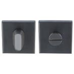 WC-sluiting blind vierkant 53x53x10 mm PVD Gunmetal, Ophalen of Verzenden, Nieuw