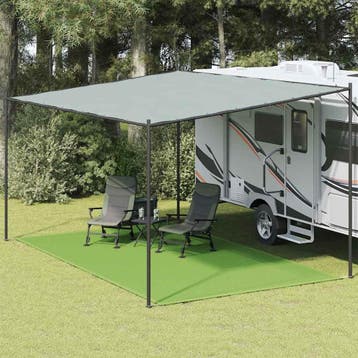 vidaXL Tenttapijt 300x500 cm HDPE lichtgroen, Verzenden