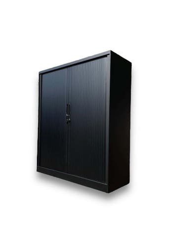 Archiefkast/Roldeurkast Mat Zwart (140x120x45) Nieuw, 100 tot 150 cm, Verzenden, 100 tot 150 cm, Nieuw
