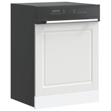 vidaXL Vaatwaspaneel Porto 60x1,5x57 cm bewerkt hout wit, Verzenden, Nieuw