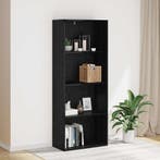 vidaXL Vrijstaande Boekenkast Zwart Eiken 60 x 30 x 151,5 cm, Verzenden
