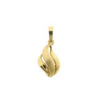 Gouden hanger van een vlammetje (Hanger of bedel), Handtassen en Accessoires, Bedels, Ophalen of Verzenden, Gebruikt, Goud, Overige merken