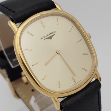 Longines - Cushion case ultra-thin quartz - Zonder, Handtassen en Accessoires, Horloges | Antiek
