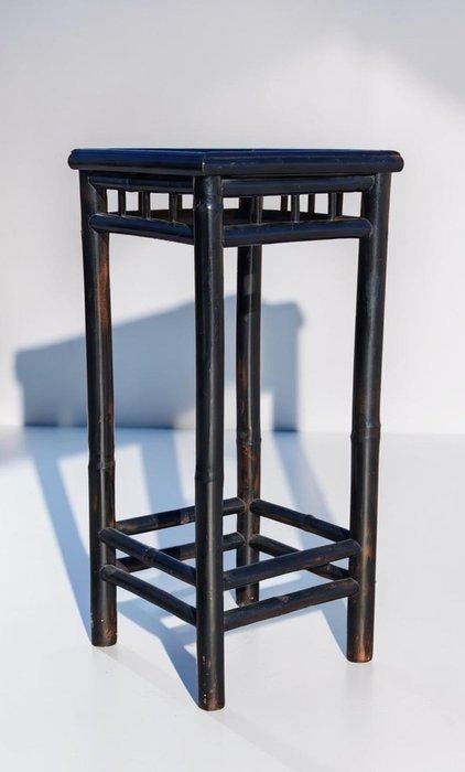 Tafel - Bamboe - gelakt/eboniet, Antiek en Kunst, Curiosa en Brocante