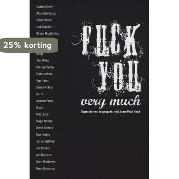 Fuck you very much 9789051795585 J.-P. Heck, Verzenden, J.-P. Heck