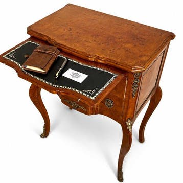 Bonheur du jour - schrijfbureau - Walnoot - Louis XV-stijl, Antiek en Kunst