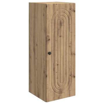 vidaXL Wandkast Artisanaal eiken 33 x 34,5 x 90 cm Bewerkt, Verzenden, Nieuw