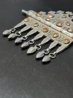 Ancien talisman turkmène Tumar Bozbend en argent – argent à