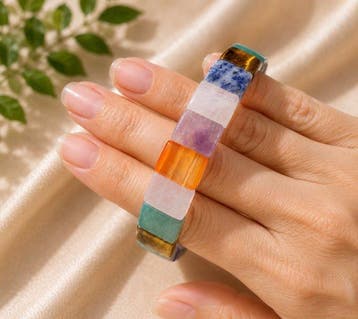 Kleuren van de Aarde – Natuurlijke Edelsteen Elastische, Verzamelen, Mineralen en Fossielen